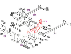 Mahindra Tractor Loader Mounting Frame Left LH 85901001003GB Mahindra