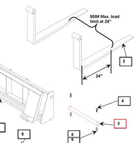 Mahindra Tractor Loader Pallet Fork Pin KMW13022010 Mahindra Direct Parts