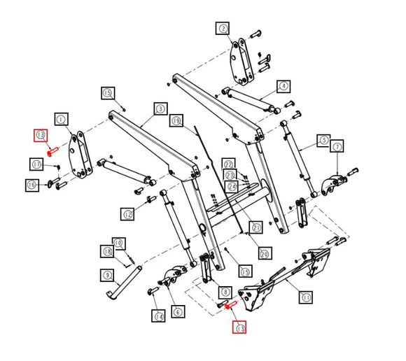 Mahindra Tractor Loader Pin ANSP28E-1210 Mahindra