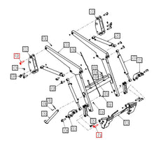 Mahindra Tractor Loader and Tractor Pin ANSP28E-1210