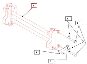 Mahindra Tractor Loader Pin On Quick Attach Frame KMW13042024 Mahindra Direct Parts