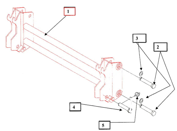 Mahindra Tractor Loader Pin On Quick Attach Frame KMW13042024 Mahindra Direct Parts