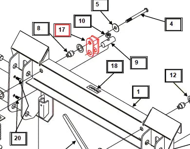 Mahindra Tractor Loader Pivot Assembly KMW13043070 Mahindra Direct Parts