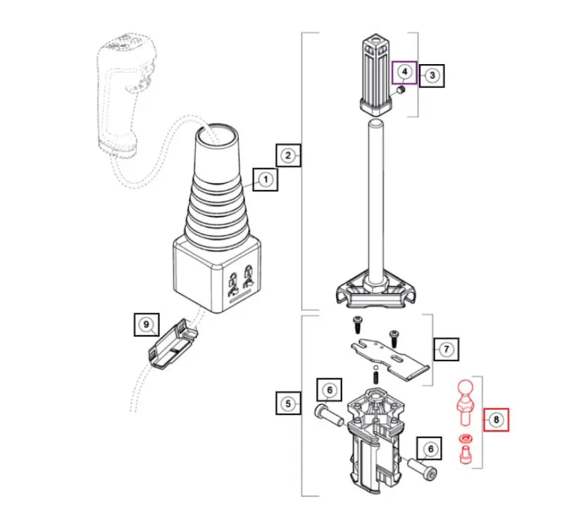 Mahindra Tractor Loader Pivot Ball End 59033012ALO Mahindra