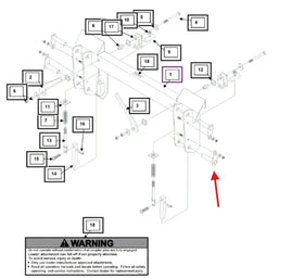Mahindra Tractor Loader Pivot Pin KMW05513073 Mahindra