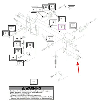 Mahindra Tractor Loader Pivot Pin KMW05513073 Mahindra