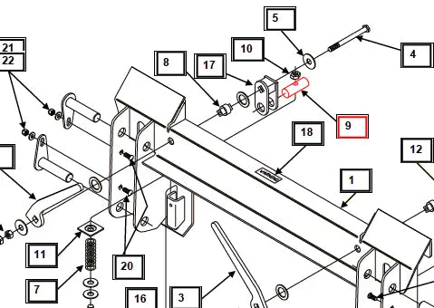 Mahindra Tractor Loader Pivot Pin KMW13043041 Mahindra Direct Parts
