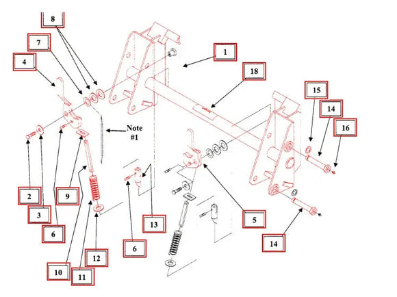 Mahindra Tractor Loader Quick Attach Assembly KMW13043087 Mahindra
