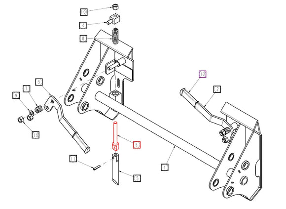 Mahindra Tractor Loader Quick Attach Clevis Pin ANSB0945A1230 Mahindra