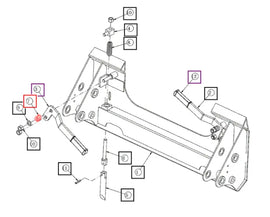 Mahindra Tractor Loader Quick Attach Handle tension Spring ANSB0945A1310 Mahindra