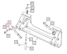 Mahindra Tractor Loader Quick Attach Handle tension Spring ANSB0945A1310 Mahindra