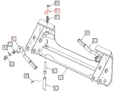 Mahindra Tractor Loader Quick Attach Limiting Pin ANSB0945A1210