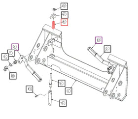 Mahindra Tractor Loader Quick Attach Lock Pin Spring ANSB0945A1320 Mahindra Direct Parts