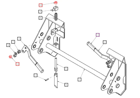 Mahindra Tractor Loader Quick Attach Nut ANSNL16200Z Mahindra