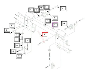 Mahindra Tractor Loader Quick Connect Handle RH Right Hand KMW13044062 Mahindra Direct Parts