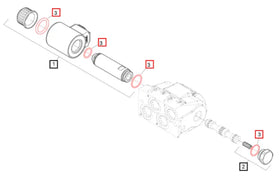 Mahindra Tractor Loader Selector Valve Seal Kit 59018702ALO Mahindra Direct Parts