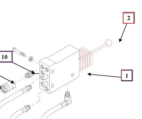 Mahindra Tractor Loader Single Lever Control Kit KMW14093001 Mahindra Direct Parts