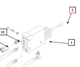 Mahindra Tractor Loader Single Lever Control Kit KMW14093001 Mahindra Direct Parts