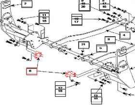 Mahindra Tractor Loader Spacer Assembly LH / RH KMW12453249 Mahindra Direct Parts