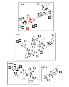 Mahindra Tractor Loader Sub Frame RH ANS2516B1100 Mahindra