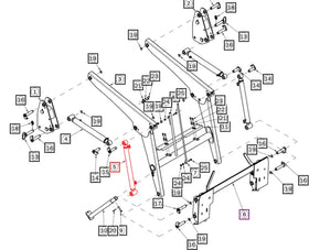 Mahindra Tractor Loader Tilt Cylinder ANS1530B9000 Mahindra