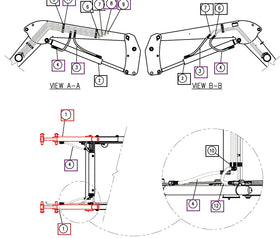 Mahindra Tractor Loader Tilt Cylinder BUH83100065 Mahindra Direct Parts