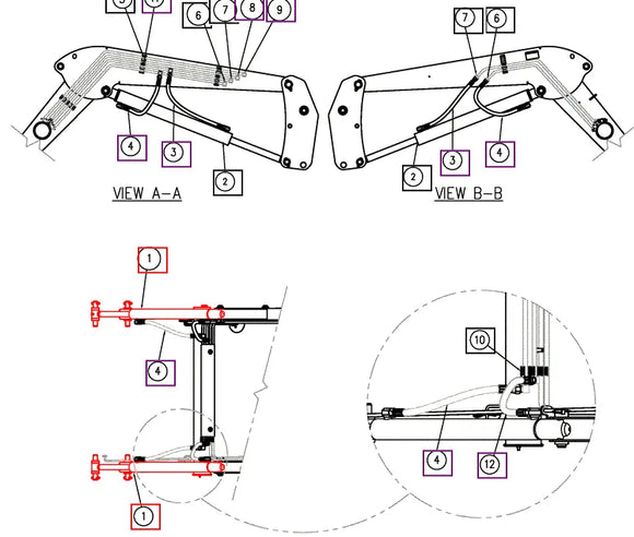 Mahindra Tractor Loader Tilt Cylinder BUH83100065 Mahindra Direct Parts