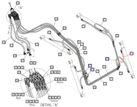 Mahindra Tractor Loader Tilt Cylinder Hose ANS1P410270 Mahindra