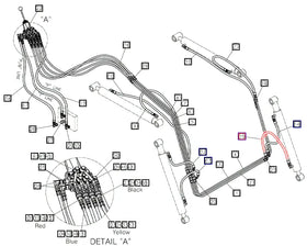 Mahindra Tractor Loader Tilt Cylinder Hose ANS1P410630 Mahindra