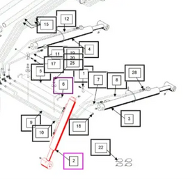 Mahindra Tractor Loader Tilt Cylinder Mahindra