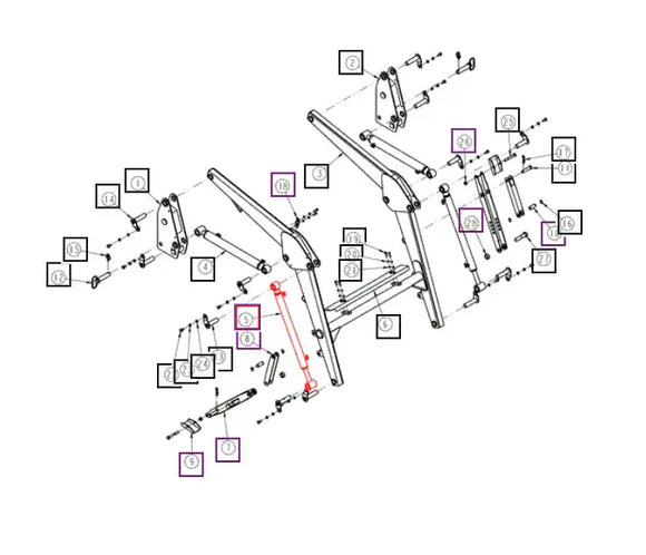 Mahindra Tractor Loader Tilt Cylinder Mahindra