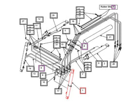 Mahindra Tractor Loader Tilt Cylinder Mahindra
