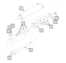 Mahindra Tractor Loader Tilt Cylinder Seal Kit KMW05902002 Mahindra Direct Parts