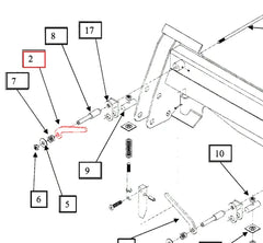 Mahindra Tractor Loader Tool Carrier Attachment Handle LH KMW13043060