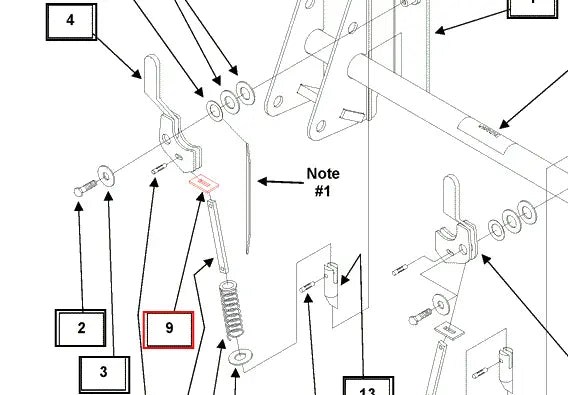 Mahindra Tractor Loader Tool Carrier Bar Mount Plate KMW13043104 Mahindra Direct Parts