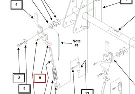 Mahindra Tractor Loader Tool Carrier Bar Mount Plate KMW13043104 Mahindra Direct Parts