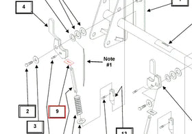 Mahindra Tractor Loader Tool Carrier Bar Mount Plate KMW13043104 Mahindra Direct Parts