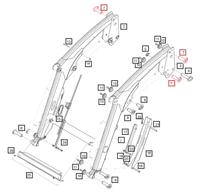 Mahindra Tractor Loader Tractor Pin 9020105ALO  Mahindra Direct Parts