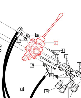 Mahindra Tractor Loader Valve  And Joystick Assembly 87503005002 Mahindra