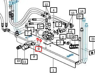 Mahindra Tractor Loader Valve Bonded Seal 85903005050 Mahindra Direct Parts
