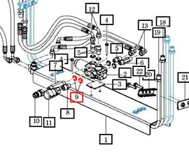 Mahindra Tractor Loader Valve Bonded Seal 85903005050 Mahindra Direct Parts