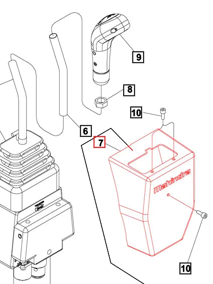 Mahindra Tractor Loader Valve Cover KMW12043382 Mahindra Direct Parts