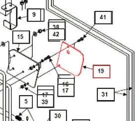 Mahindra Tractor Loader Valve Cover Plate KMW12043215 Mahindra Direct Parts