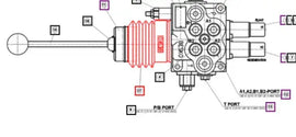 Mahindra Tractor Loader Valve Joystick Boot ANS8820732 Mahindra