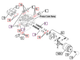 Mahindra Tractor Loader Valve Seal Kit BUHX3545 Mahindra Direct Parts