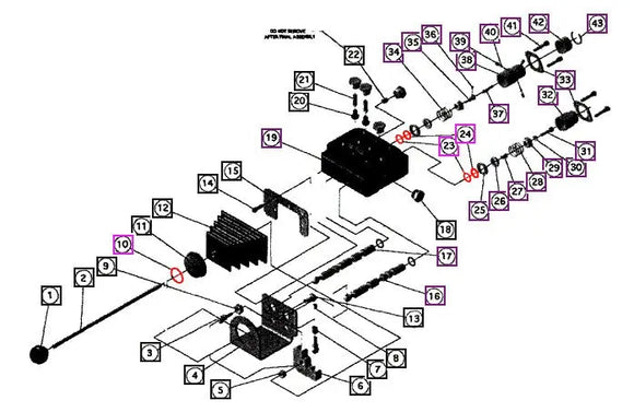 Mahindra Tractor Loader Valve Seal Kit  KMW05806254 Mahindra Direct Parts