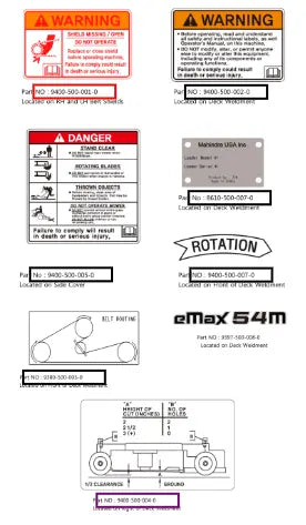 Mahindra Tractor Located On Rh And Lh Belt Shields 9400-500-001-0 Mahindra Direct Parts