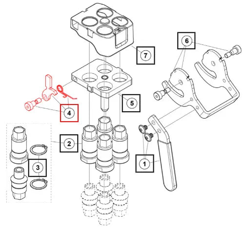 Mahindra Tractor Lock Lever Kit 59021206ALO Mahindra Direct Parts