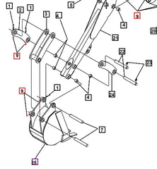 Mahindra Tractor Lock Nut .25-20 KMW05461041