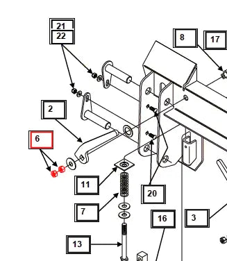Mahindra Tractor Lock Nut 5/16 KMW05552133 Mahindra Direct Parts